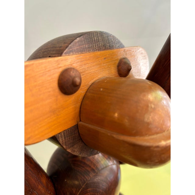 Wood Large Wood Monkey in the style of Kay Bojesen For Sale - Image 7 of 7