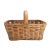 Early 20th Century Vintage Hand Woven Fixed Handle Basket, 1900's For Sale - Image 5 of 10