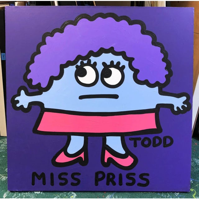 Original acrylic painting on canvas.. Hand signed on front, titled on verso by Todd Goldman. Canvas is stretched. Canvas...