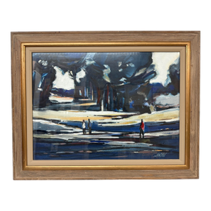 Robert Jensen Landscape Painting, Signed