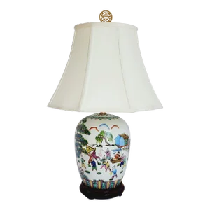 Chinese Export Famille Rose Table Lamp