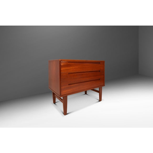 HJN Mobler Danish Modern Three-Drawer Dresser in Teak by Nils Jonsson for Torring Møbelfabrik Produced by HJN Mobler, Denmark, C. 1960's For Sale - Image 4 of 18