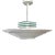 1980’s Postmodern Art Deco Pendant Ceiling Light For Sale