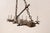 Mid 20th Century Mid 20th Century French Oblong Wood & Iron Chandelier For Sale - Image 5 of 11