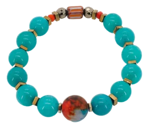 Amazonite Stone Hope Beaded Bracelet