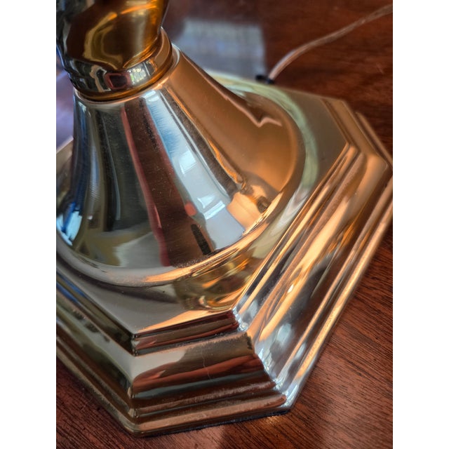 Vintage Stiffel Brass Barley Twist Lamps - A Pair For Sale - Image 9 of 15