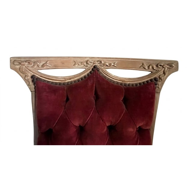 Pair of French Regency Revival Slipper Chairs, Double-Pierced Crest, C. 1920-1940 For Sale - Image 9 of 11