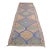 Tribal Oushak Geometric Vintage Kilim Runner For Sale
