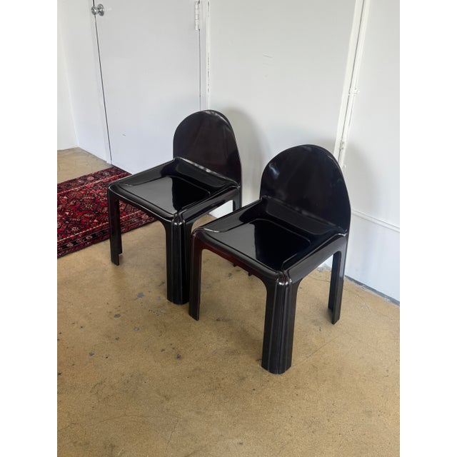 Kartell Gae Aulenti Model 4854 Chairs for Kartell, 1970s For Sale - Image 4 of 9
