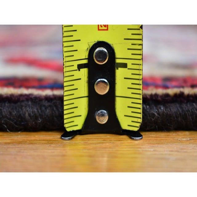 Vintage Persian Karabakh Rural Village Beige Wool Hand Knotted Rug For Sale In New York - Image 6 of 8