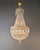 Traditional Antique French Empire Crystal Basket Chandelier Brass and Cut Crystal Closed For Sale - Image 3 of 9