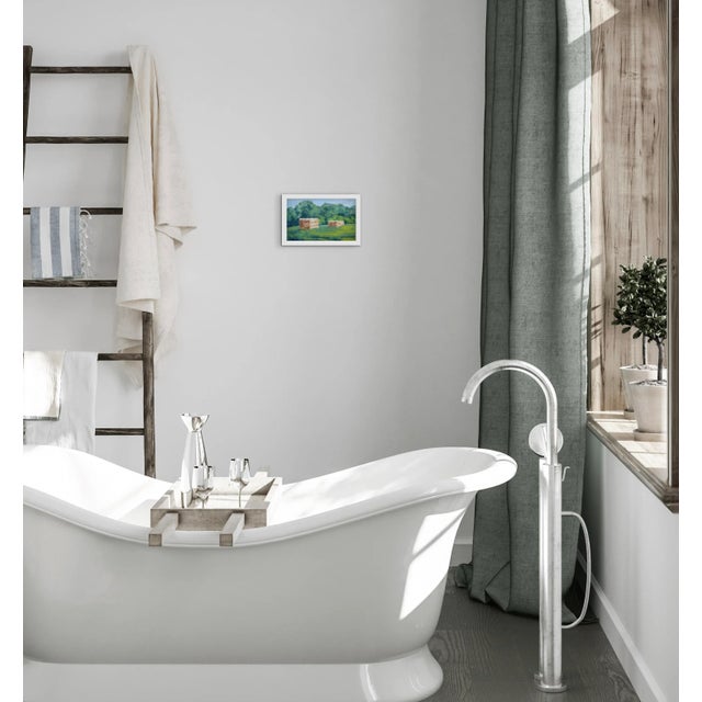 Quiet Places & Journeys — Hay Bales Landscape (Original Oil Landscape) For Sale - Image 9 of 18