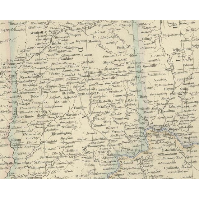 19th Century Antique Map of the North Central United States and Lake Michigan, 1860 For Sale - Image 5 of 8