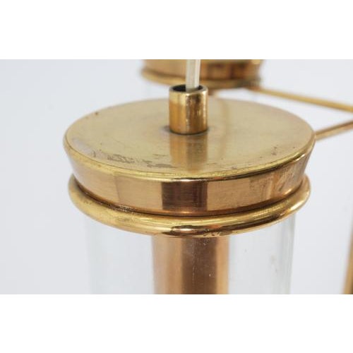 Mid-Century Brass and Glass Suspension Lamp from Arredoluce Monza, Italy, 1960s For Sale - Image 11 of 18