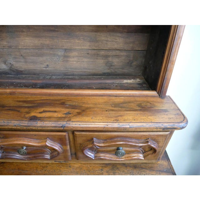 Wood Antique Piedmontese Plate Rack Credenza, 19th Century For Sale - Image 7 of 16