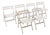 Vintage Folding Outdoor Chairs by Reguitti, 1970s, Set of 6 For Sale
