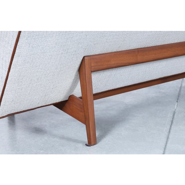Mid-Century Modern Walnut Floating Sofa Model U-150 by Jens Risom For Sale - Image 9 of 11