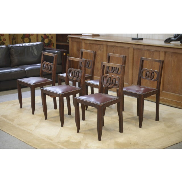 Oak Dining Chairs, 1950s, Set of 6 For Sale - Image 12 of 12
