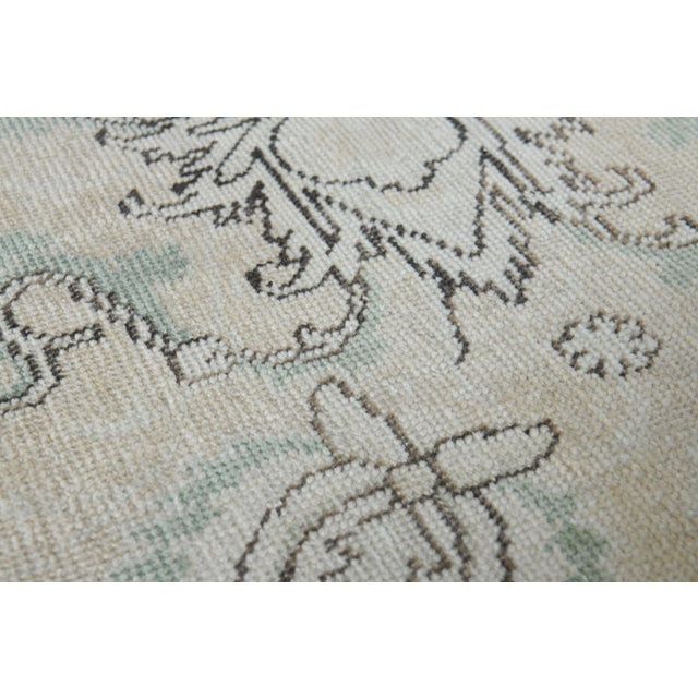 Textile 1970s Vintage Persian Handmade Wool Cotton Beige Area Rug For Sale - Image 7 of 11