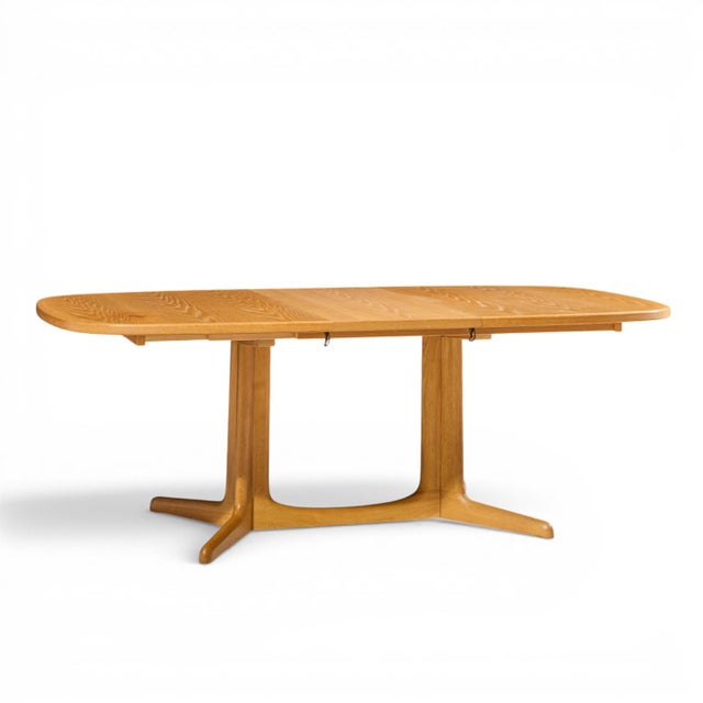 Gudme Mobelfabrik Mid Century Danish Teak Expanding Dining Table With 2 Leaves For Sale - Image 9 of 13