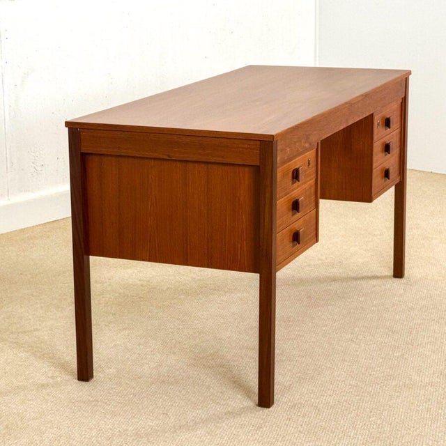 Mid-Century Modern Danish Teak Desk from Dominos Møbler, Denmark, 1960s For Sale - Image 11 of 16