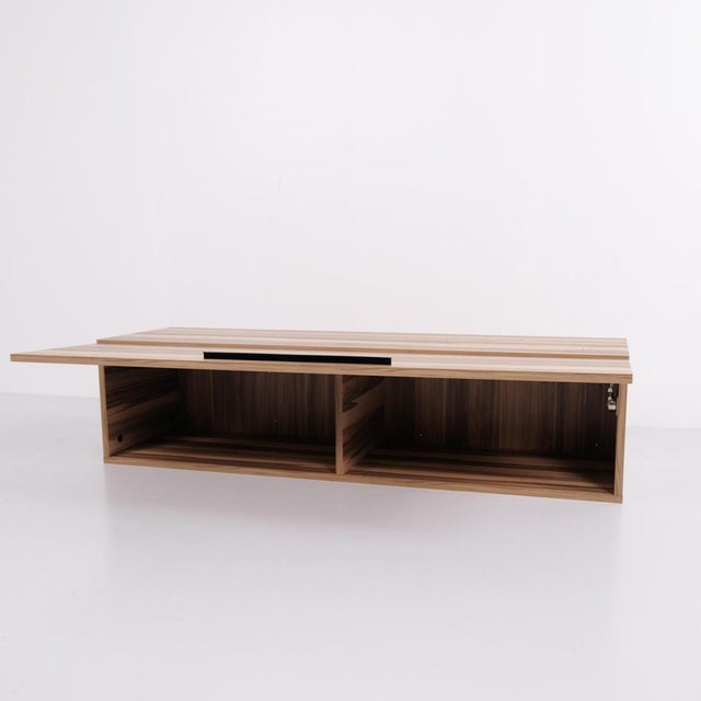 Wood Wall-Mounted Cabinet in Acacia Wood with Two Compartments, 2010 For Sale - Image 7 of 10