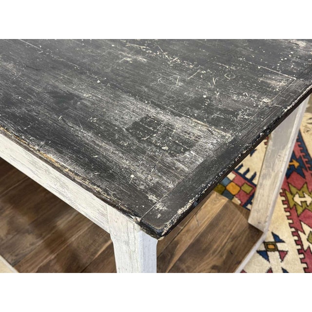 Black Drapers Table in Fir and Chestnut, 1930s For Sale - Image 8 of 18