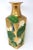Vintage 18" Neiman Marcus Gold Leaf Vase With Kingfishers and Lotus Flowers For Sale - Image 12 of 12