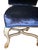 Blue Set of Eight Italian Early 20th C. Gilded and Painted Chairs With Blue Velvet For Sale - Image 8 of 10