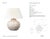 Marie Flanigan by Visual Comfort Signature Avedon 12" Cordless Accent Lamp in Plaster White Rattan with Linen Shade...