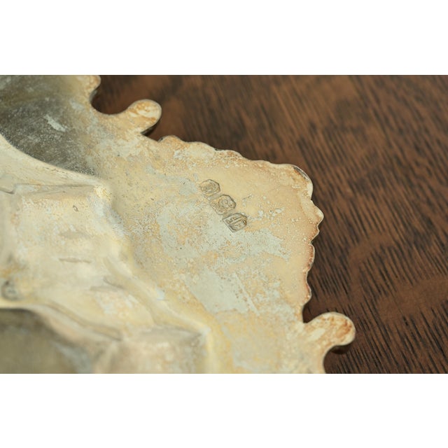 Tiffany & Co. Style Antique Victorian Repoussé Silverplate Serving Tray For Sale - Image 10 of 12