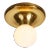 1960s Achille Castiglioni & Pier Giacomo 'Light Ball' Wall or Ceiling Lamp for Flos For Sale