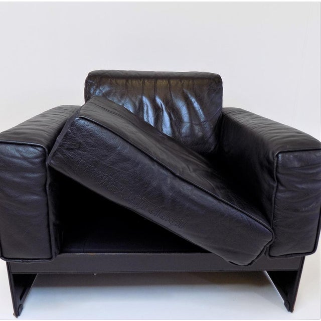Korium KM 3/1 Armchair in Leather by Matteo Grassi for Tito Agnoli For Sale - Image 10 of 18