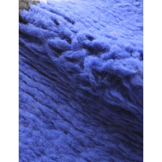 2020s Small Moroccan Handknotted Wool Rug - 3.7 X 1.8 Ft For Sale - Image 5 of 8