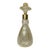 Vintage Hand Blown Murano Venetian Golf Flek Brass Glass Perfume Bottle Atomizer For Sale