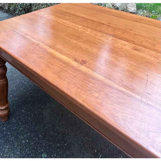 Solid Cherry Farmhouse Dining Table Chairish