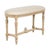 Early 20th Century Neoclassical Style 1900s French Carved Walnut Bench with Natural Finish For Sale - Image 5 of 12
