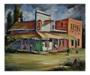 Clifford Holmes, The Corner Store, Near Mendocino, Circa 1950