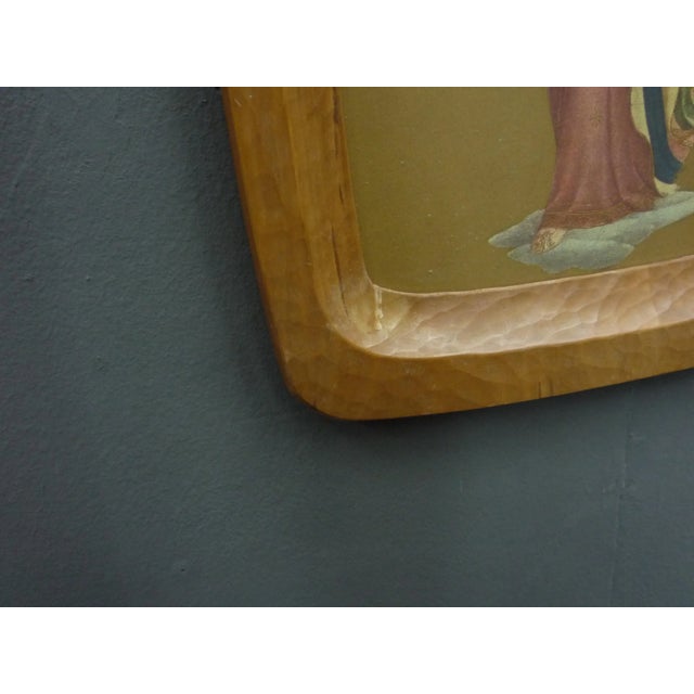 Anthroposophical Lime Wood Picture Frame, 1940s For Sale - Image 6 of 10