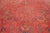 Red Antique Overdyed Red Wool Rug With Rosette Design For Sale - Image 8 of 10
