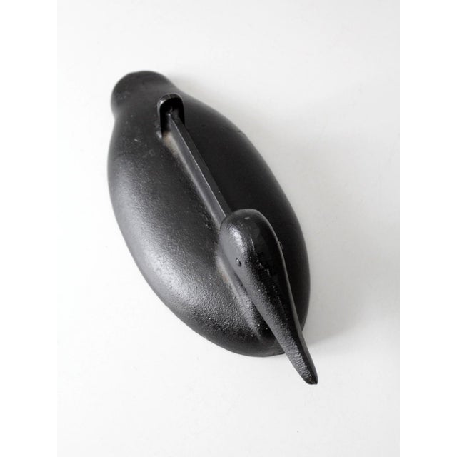 Metal Antique Cast Iron Duck Boot Scraper For Sale - Image 7 of 11