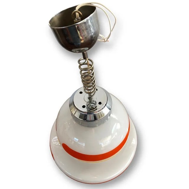 Vintage Ceiling Light in Colored Glass and Steel, Italy, 1960s For Sale - Image 9 of 11