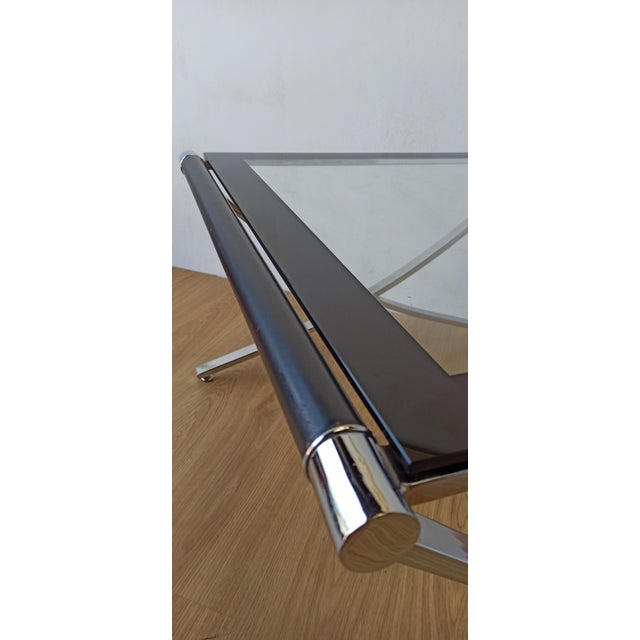 Barcelona Style Chrome Coffee Table, 1970s For Sale - Image 17 of 18
