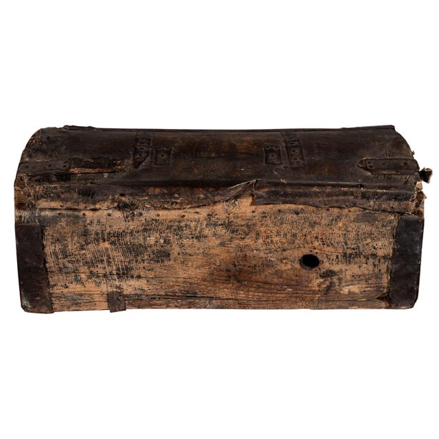 Rustic European Antique Italian Trunk For Sale - Image 3 of 5