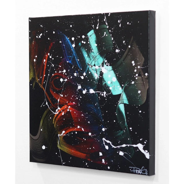 Gravity - Contemporary Abstract Expressionism Colorful Original Acrylic Painting by Desireé Gaskin For Sale In Los Angeles - Image 6 of 8