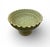 2020s Vintage-Style Scalloped Celadon Pedestal Bowl – 11" Textured Ceramic Compote For Sale - Image 5 of 9