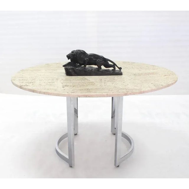 Black Vintage Mid Century Lion Ceramic Figurine For Sale - Image 8 of 9