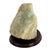 Abstract Rough Natural Fluorite Mineral Specimen on Wooden Display Base For Sale - Image 3 of 7