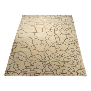 Cretto Rug in Wool from Sartori, Italy For Sale
