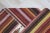 Textile 1980s Southwestern Red Striped Runner Kelim For Sale - Image 7 of 9